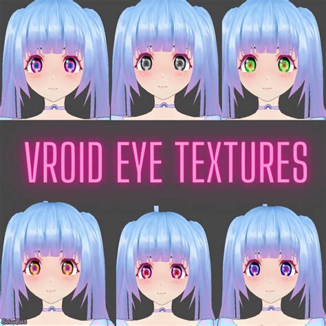 Vroid Eye Texture Set Starry Eyes With 12 Colour Variations And Two