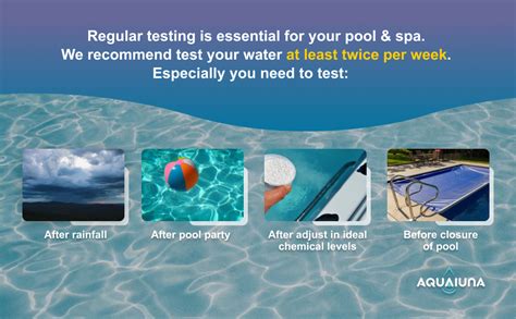 Amazon Aqualuna Pool And Spa Test Strips 100 Counts 3 Way Hot Tub