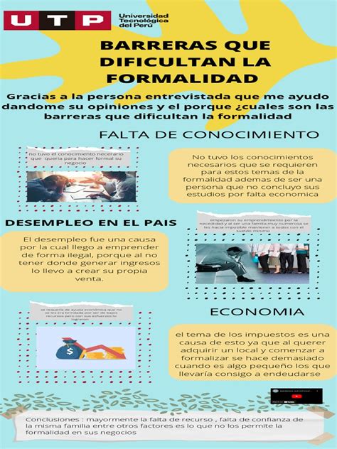 Barreras Que Dificultan La Formalidad Pdf