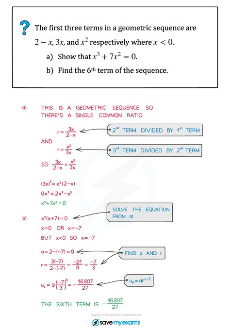 Geometric Progressions Cie Igcse Additional Maths Revision Notes 2025