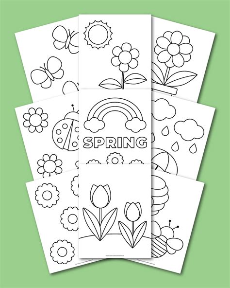 Printable Bold And Easy Spring Coloring Pages Chevron Lemon