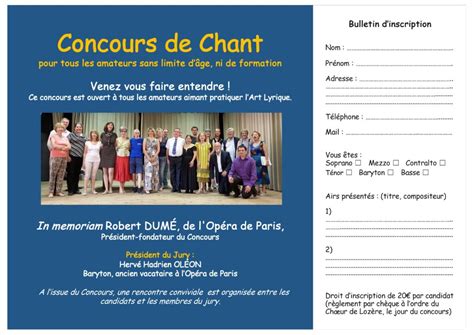 Concours De Chant 2023