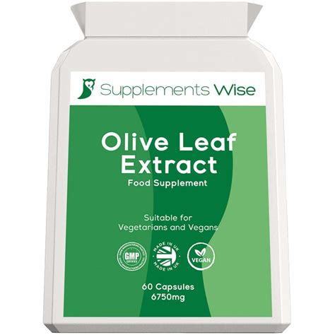 Olive Leaf Extract Capsules 60 X 6750mg