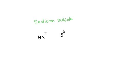 Solved The Formula For Sodium Sulfide Is