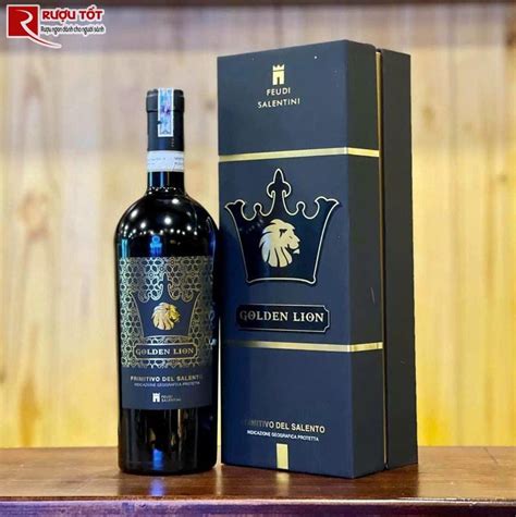 Rượu vang Ý Golden Lion Primitivo Del Salento Gía rẻ