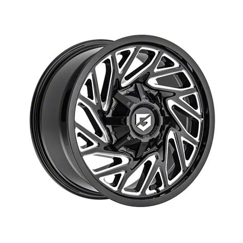 Gear Off Road Sierra 2500 769 Gloss Black Milled 8 Lug Wheel 18x9