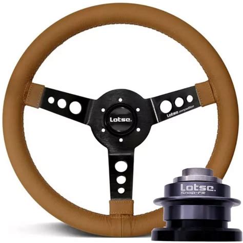 Volante Lotse Maxx Couro Marrom Cubo Engate R Pido Vw Parcelamento