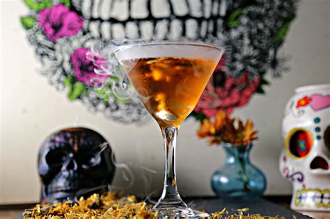 Dia De Los Muertos Martini Marigold Martini