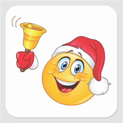 **CHRISTMAS EMOJI** STICKERS SAYS "MERRY CHRISTMAS | Zazzle | Emoji ...