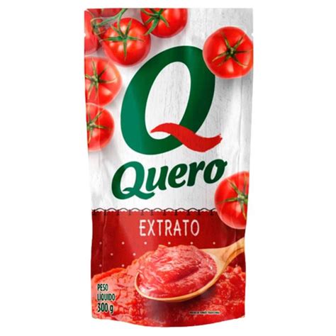 Extrato de Tomate Quero Sachê Caixa 24x300g Dia Distribuição