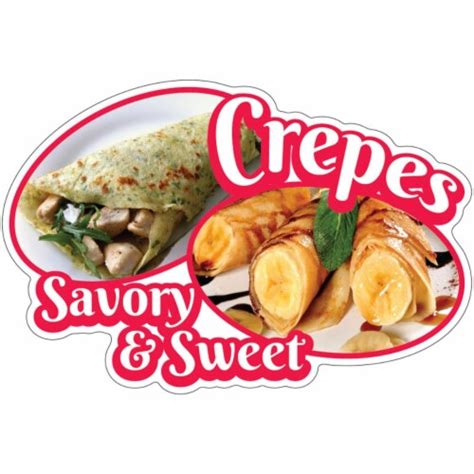 Signmission 8 In Decal Concession Stand Food Truck Sticker Crepes