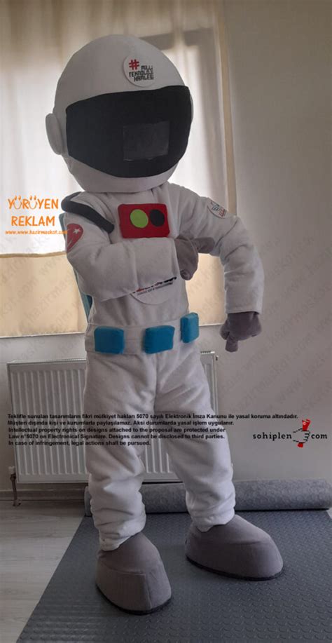 Astronot Maskot Kost M Teknofest Haz R Maskot