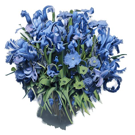 Hyperdetailed Realistic Bluebell Flowers Bouquet · Creative Fabrica