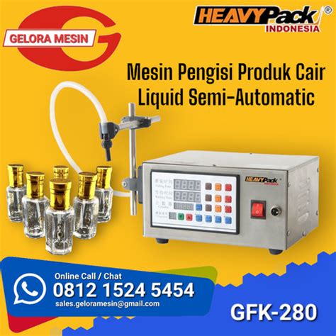 Jual Mesin Isi Cairan Otomatis Filling Liquid 1 Nozzle GFK 280