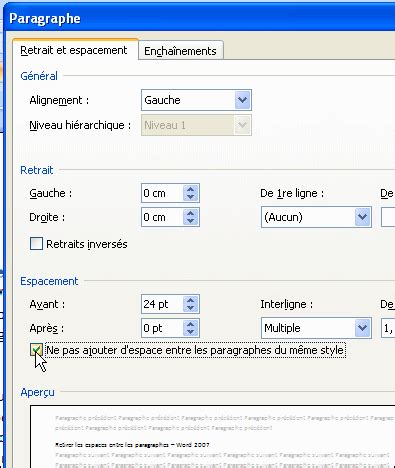 Retirer Les Espaces Entre Les Paragraphes Word 2007