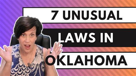 7 UNUSUAL LAWS IN OKLAHOMA Ridiculous Laws In Oklahoma Living In