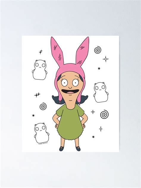 Bob Burgers Louise With Kuchi Kopi Poster By SamuelOttt Redbubble