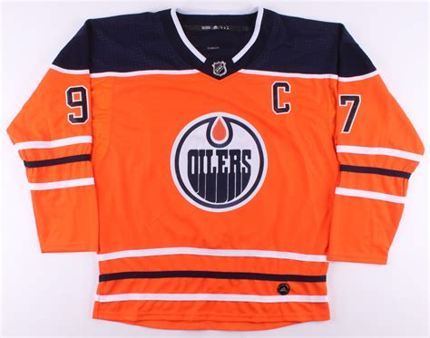 Connor Mcdavid Signed Edmonton Oilers Captain Jersey Jsa Loa