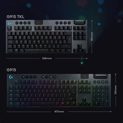 Logitech G915 Tkl Tenkeyless Lightspeed Wireless Rgb Mechanical Gaming