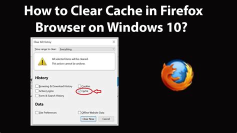 How To Clear Cache In Firefox Browser On Windows Youtube