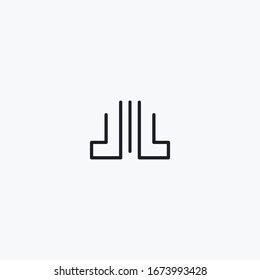 Letter Llm Logo Template Vector Design Stock Vector (Royalty Free ...