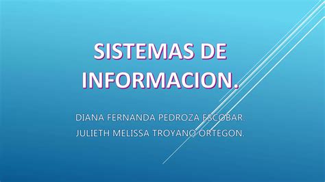 Sistemas De Informacion Ppt