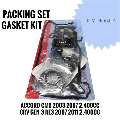 Jual Rza Raa Gasket Kit Packing Paking Set Mesin Honda Accord Cm