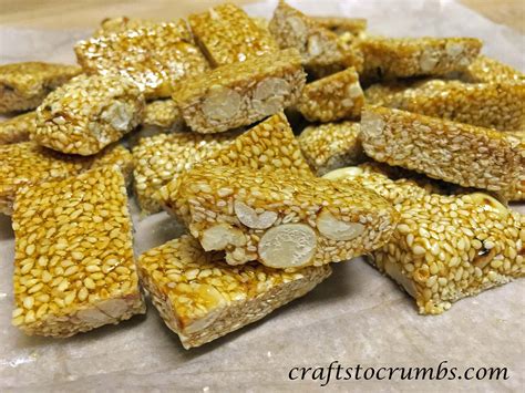 Sesame Peanut Brittle Crafts To Crumbs