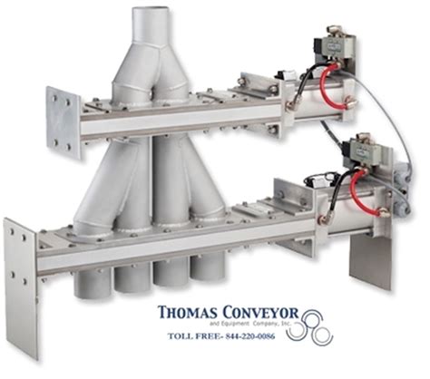 4 Way Wye Line Pneumatic Conveying Diverter Valves