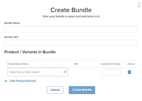 bundle products   product catalog