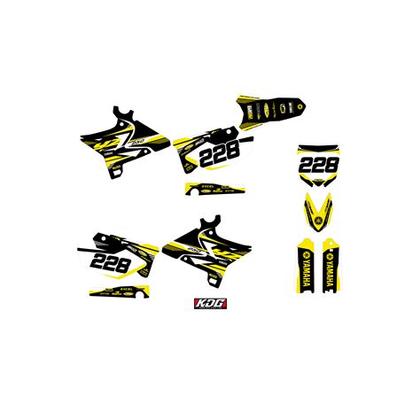 Kit déco Yamaha YZ 2011 Factory Style KDG SHOP Kit Déco Graphik