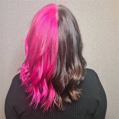 8 Ways To Color Your Hair Half Pink Half Black