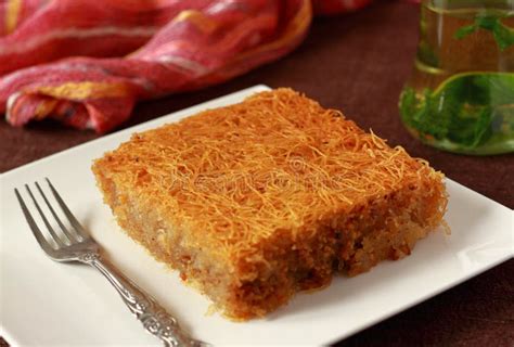 Traditional Turkish Dessert Stock Photo - Image of leaves, kunefe: 69405900