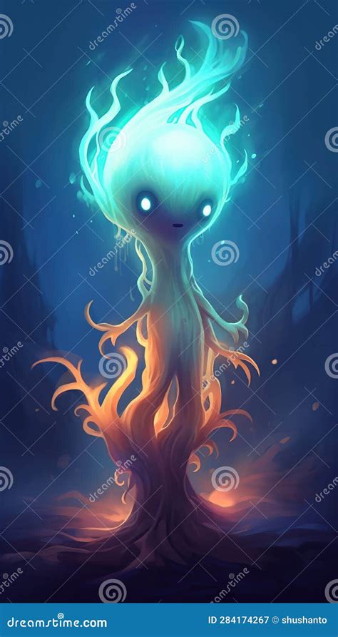 Digital Art Of Willo The Wisp Stock Illustration Illustration Of