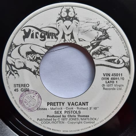 Sex Pistols Pretty Vacant 1977 Vinyl Discogs