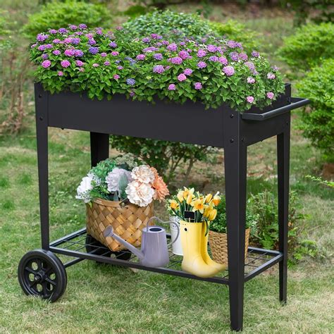 Giantex Raised Garden Bed Metal Planter Box With Legs