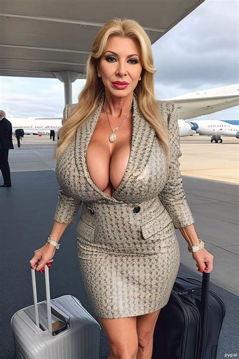 AI Mature Airport Womans Porn Pics