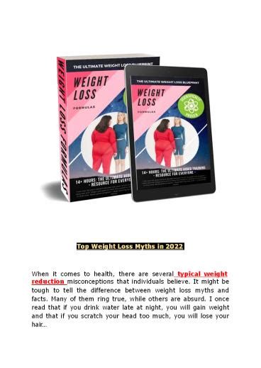 Ppt Learn How To Lose Weight From Weight Loss Formula Powerpoint