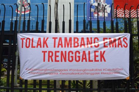 Ke Jakarta Warga Trenggalek Desak Pemerintah Cabut Izin Tambang Emas