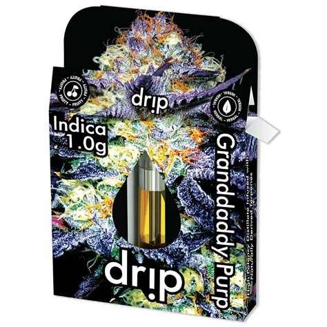 Drip Grand Daddy Purple Distillate Cartridge G Vaporizers New