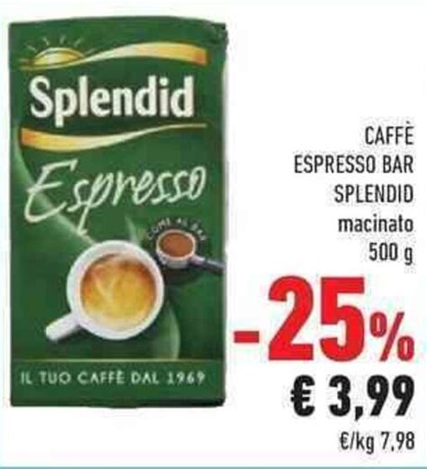 Splendid Caffè Espresso Bar macinato 500 g offerta di Conad