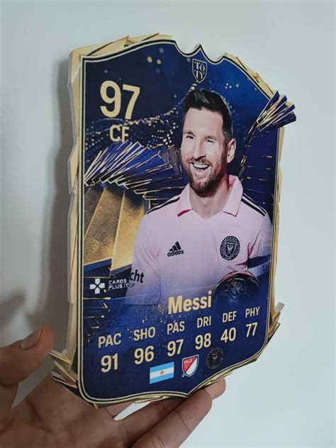 EA Sports FC 24 Ultimate Team Leo Messi TOTY Card Gigante CardsPlus It