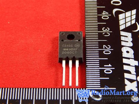 MBR2060CT Сдвоенный, с общим катодом, диод Шоттки - RadioMart.kz ...