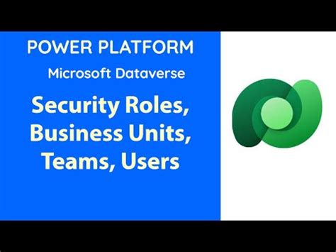 Power Platform Security Roles Ms Dataverse Youtube