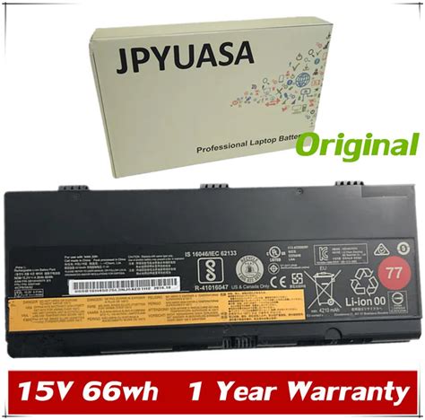 JPYUASA 15V 4 4AH 66WH Original SB10H45076 00NY491 Laptop Battery For