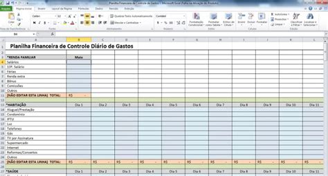 Planilha Excell Vba Controle Financeiro Gastos Mensal Mercadolivre