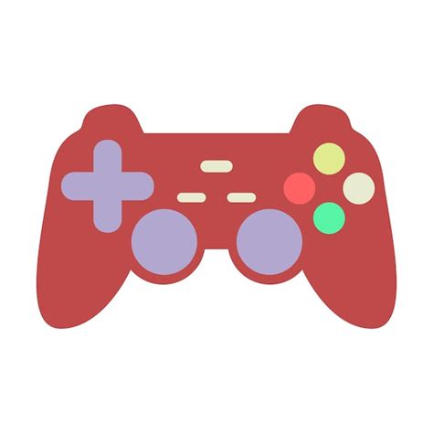 Premium Vector The Game Console Is Red In Color With A Minimalist Look