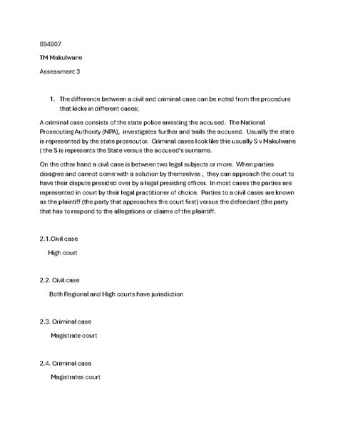 Ass 3 Sjd Assignment 694907 TM Makulwane Assessment 3 1 The