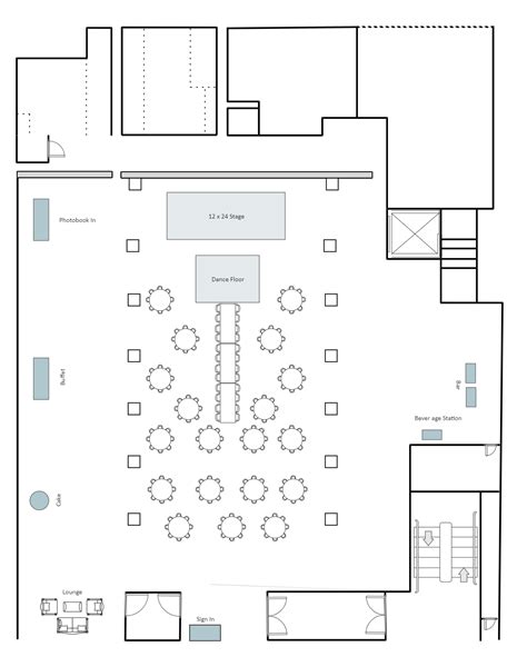 Mainhall Seating Plan EdrawMax Template bob娱乐网站