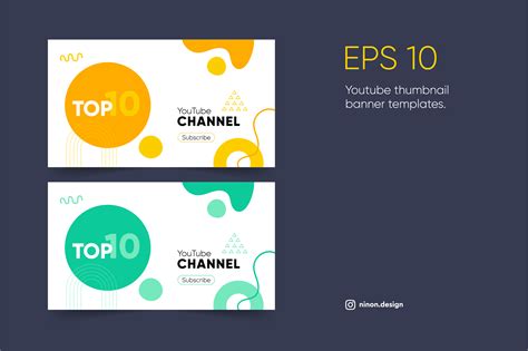 Youtube Thumbnail Banner Templates Graphic By Ninon · Creative Fabrica